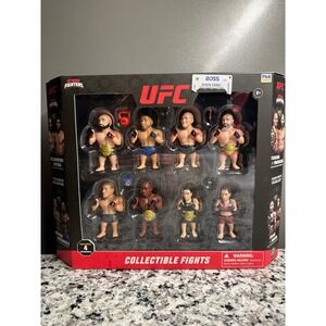 PMI UFC Collectible Fights Octagon Fighters Collectible‎ Fights 8 Figurines Set